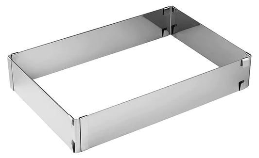 Zenker - Baking Frame Adjustable, "Patisserie", Stainless Steel, 18.5-34X27.5-52X5 cm