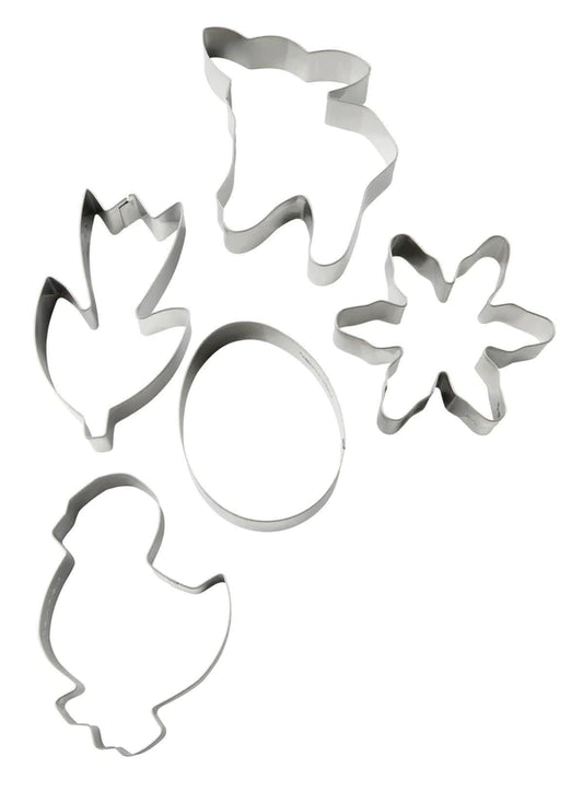 Zenker - Cookie Cutter Spring Set 5Pcs, 18/10 Steel, 9X5.5X2.5 cm