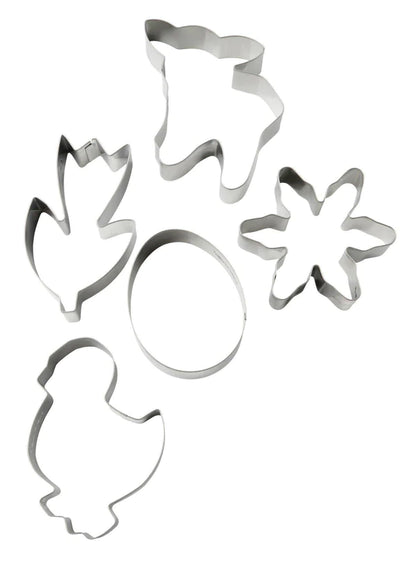 Zenker - Cookie Cutter Spring Set 5Pcs, 18/10 Steel, 9X5.5X2.5 cm
