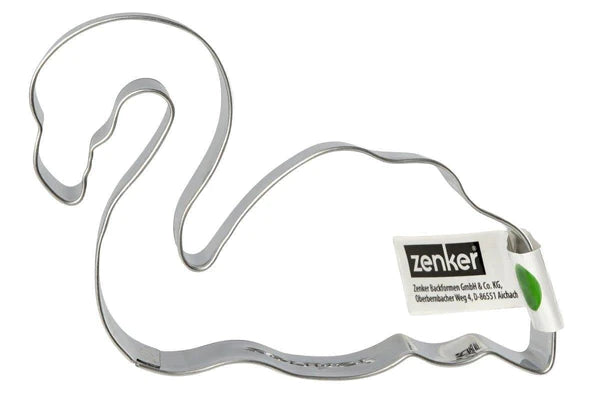 Zenker - Cookie Cutter Flamingo /Swan, 18/8 Stainless Steel, 5.5X7.8X2.6 cm Zenker - Cookie Cutter Flamingo /Swan, 18/8 Stainless Steel, 5.5X7.8X2.6 cm