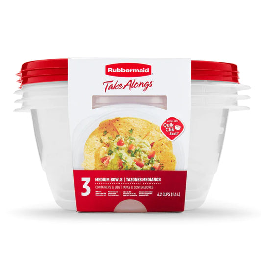 Rubbermaid® - Takealongs Deep Bowl Food Storage Container, 1.4 L (3 Pack)