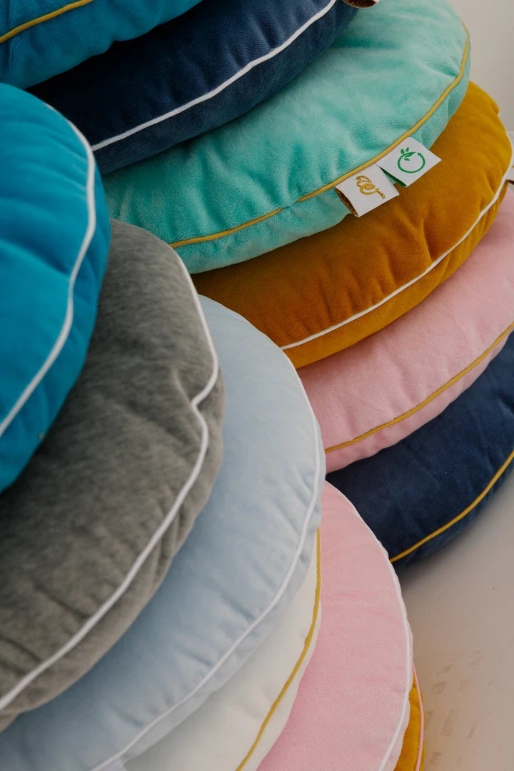 Wigiwama - Baby Pink Button Cushion Wigiwama - Baby Pink Button Cushion