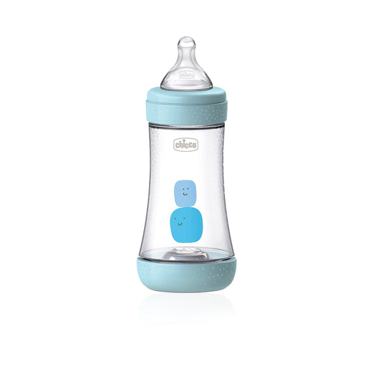Chicco - Perfect5 Silicone Bottle 240ml Medium Flow 0m+ - BambiniJO | Buy Online | Jordan