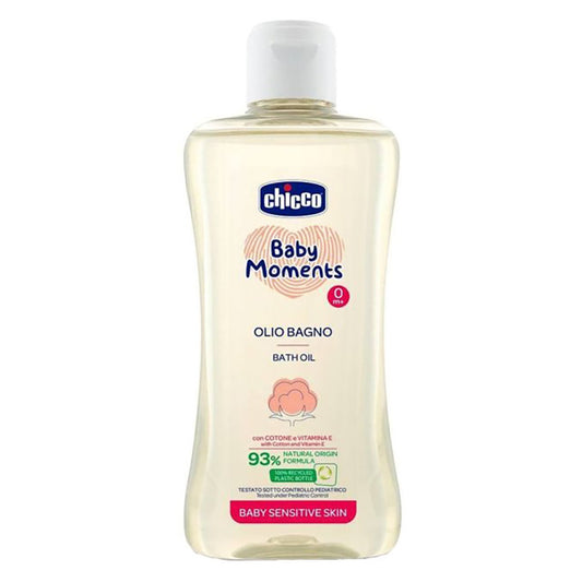 Chicco Baby Moments Bath Oil 200 ml | Sensitive Skin