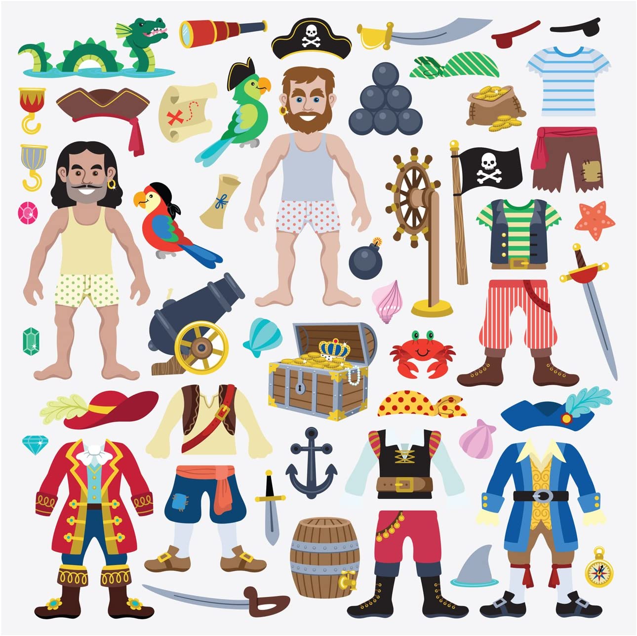 Melissa & Doug Puffy Sticker PIRATE Melissa & Doug Puffy Sticker PIRATE
