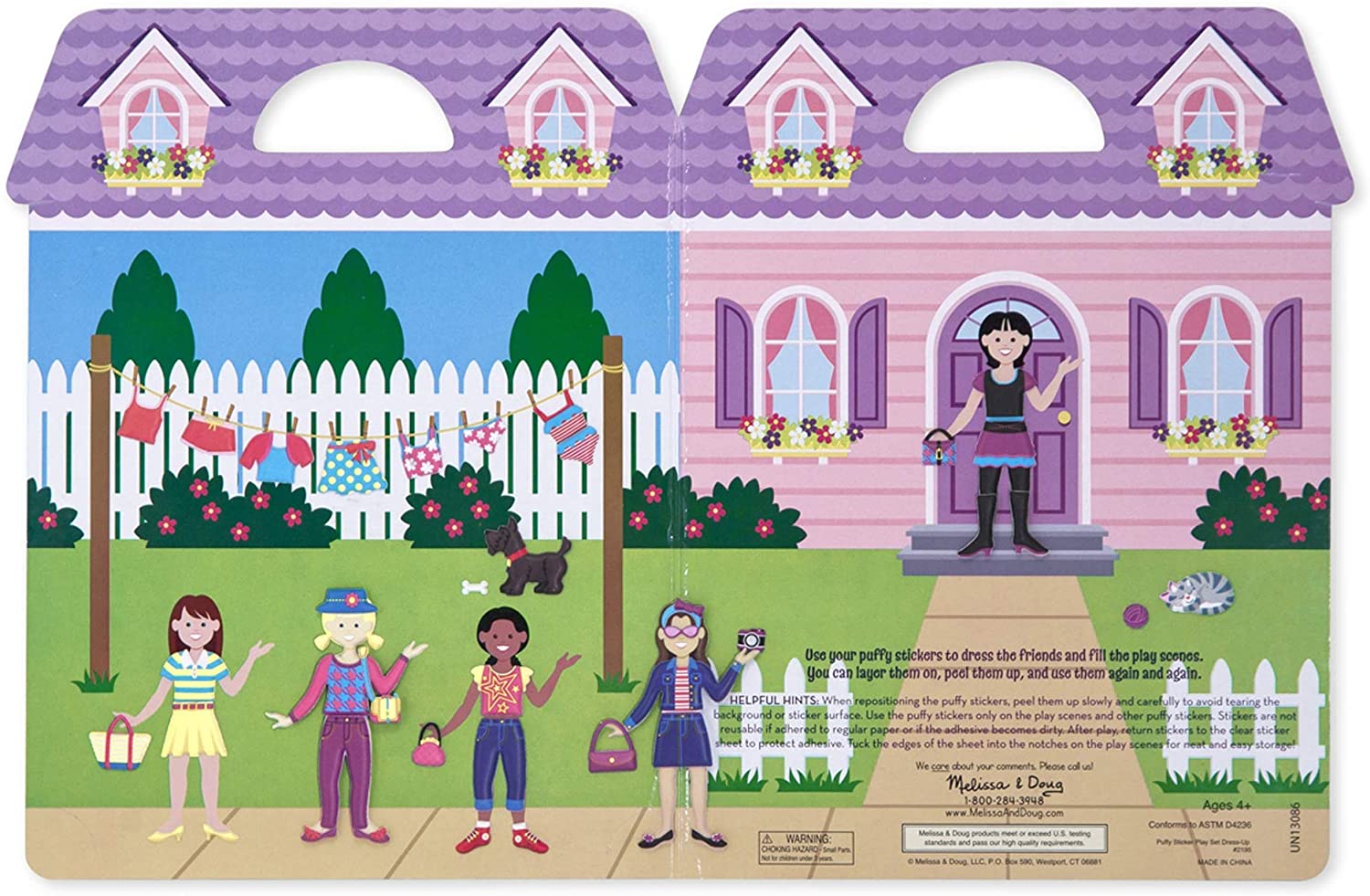 Melissa & Doug Puffy Sticker DRESS-UP Melissa & Doug Puffy Sticker DRESS-UP
