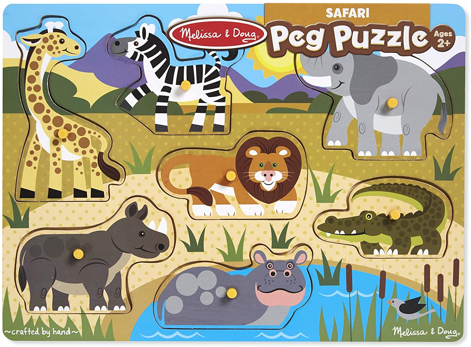 Melissa & Doug Safari Peg Puzzle 2Y+ Melissa & Doug Safari Peg Puzzle 2Y+