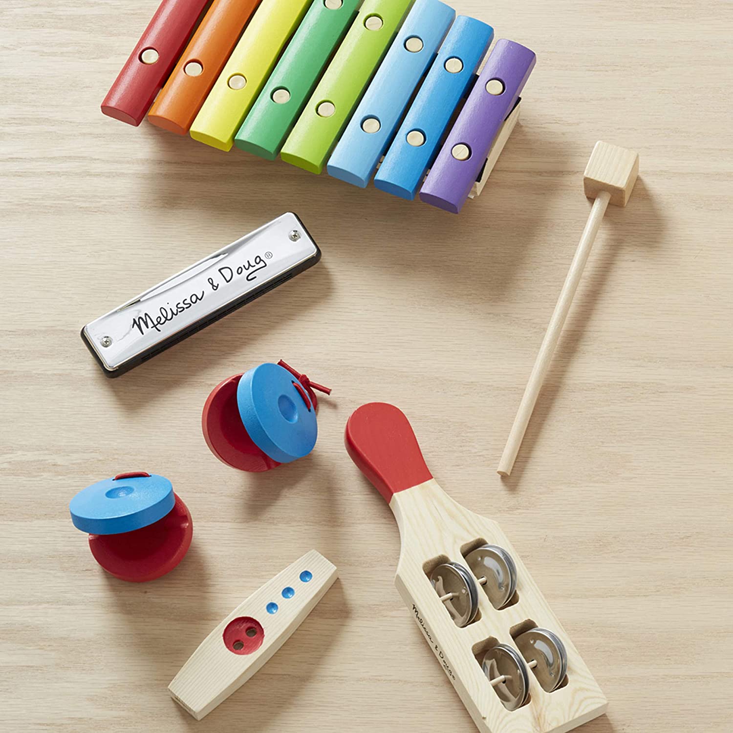 Melissa & Doug Band-in-a-Box Hum! Jangle! Shake! - 7-Piece Musical Instrument Set Melissa & Doug Band-in-a-Box Hum! Jangle! Shake! - 7-Piece Musical Instrument Set