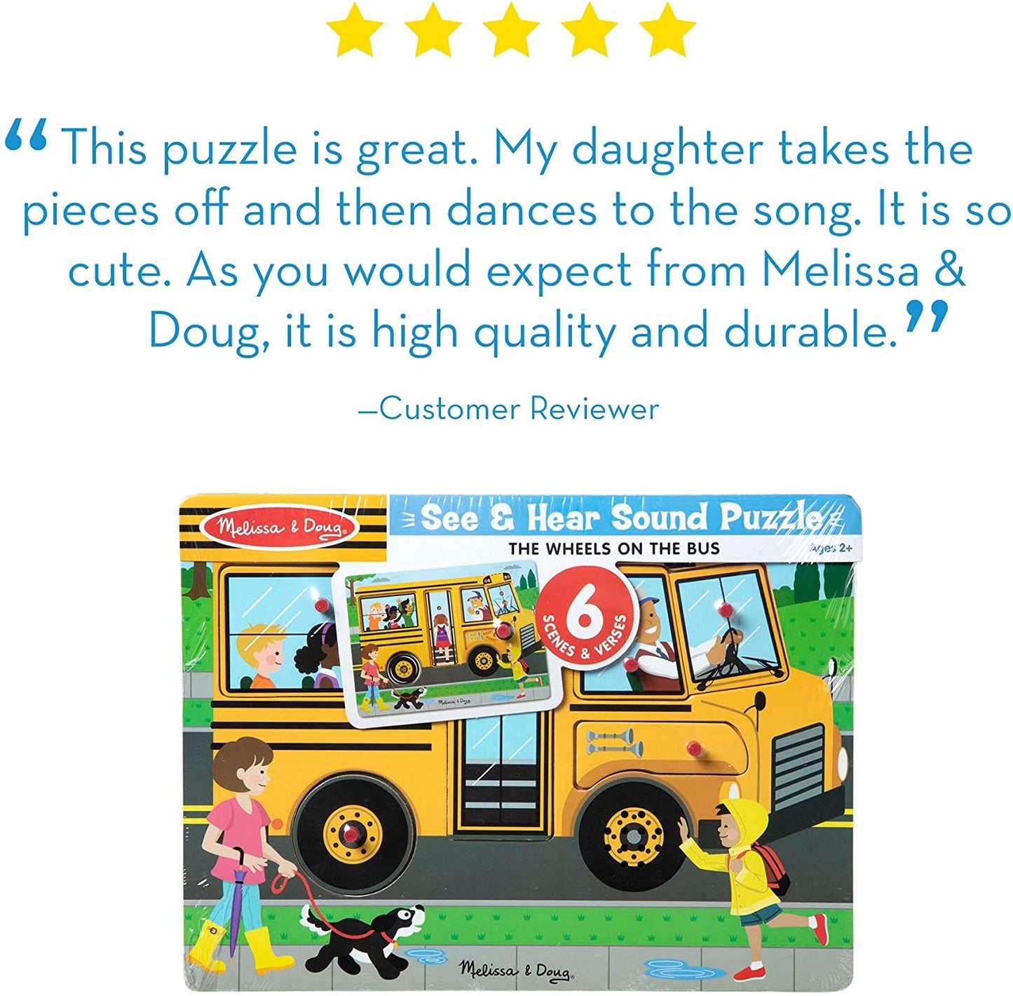 Melissa & Doug Sound Puzzle - THE WHEELS ON THE BUS - BambiniJO | Buy Online | Jordan