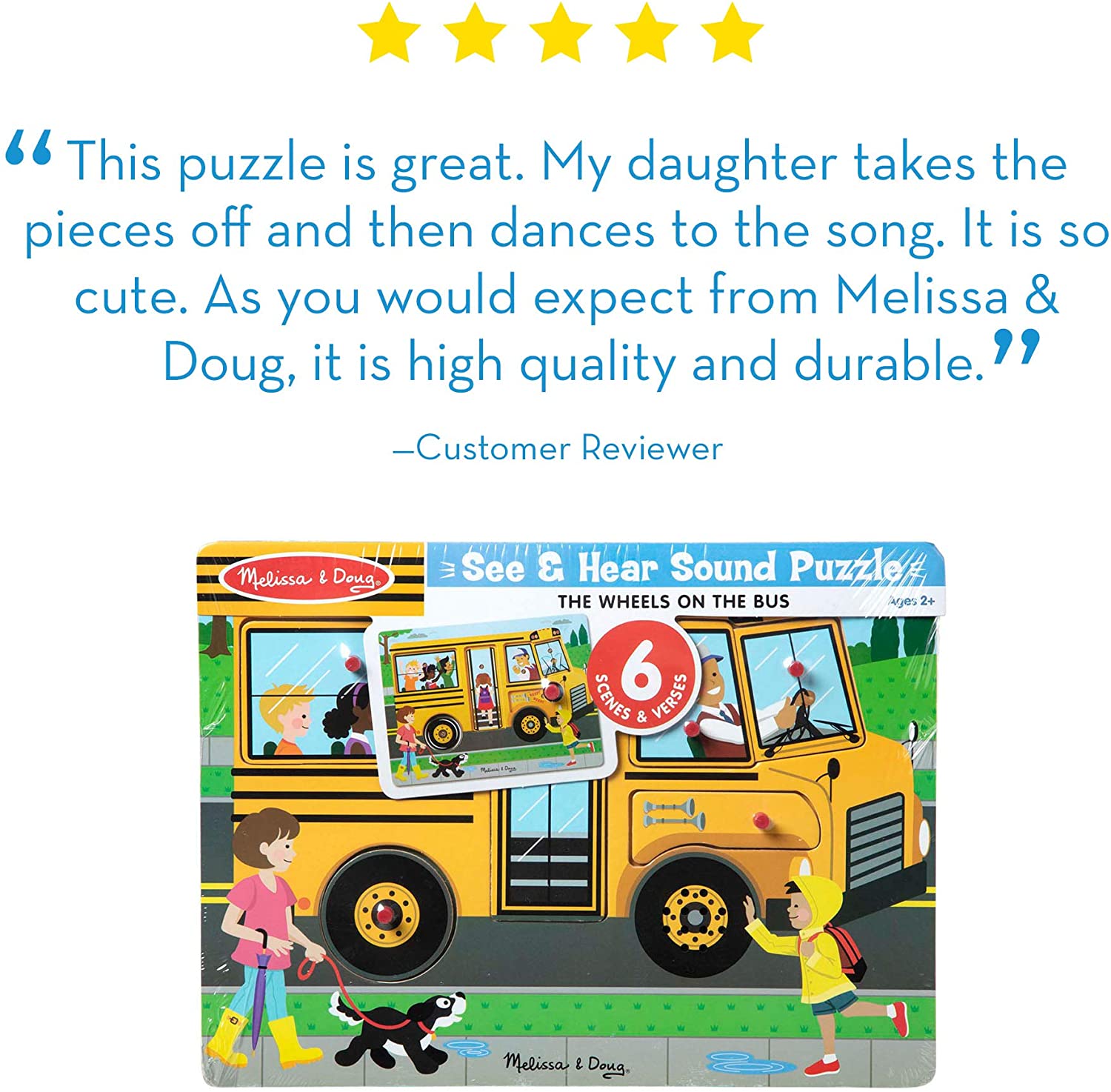 Melissa & Doug Sound Puzzle - THE WHEELS ON THE BUS - BambiniJO | Buy Online | Jordan