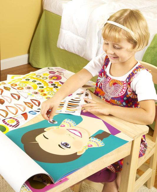 Melissa & Doug Make-a-Face Fashion Faces Sticker Pad 3-6Y — BambiniJO Jordan
