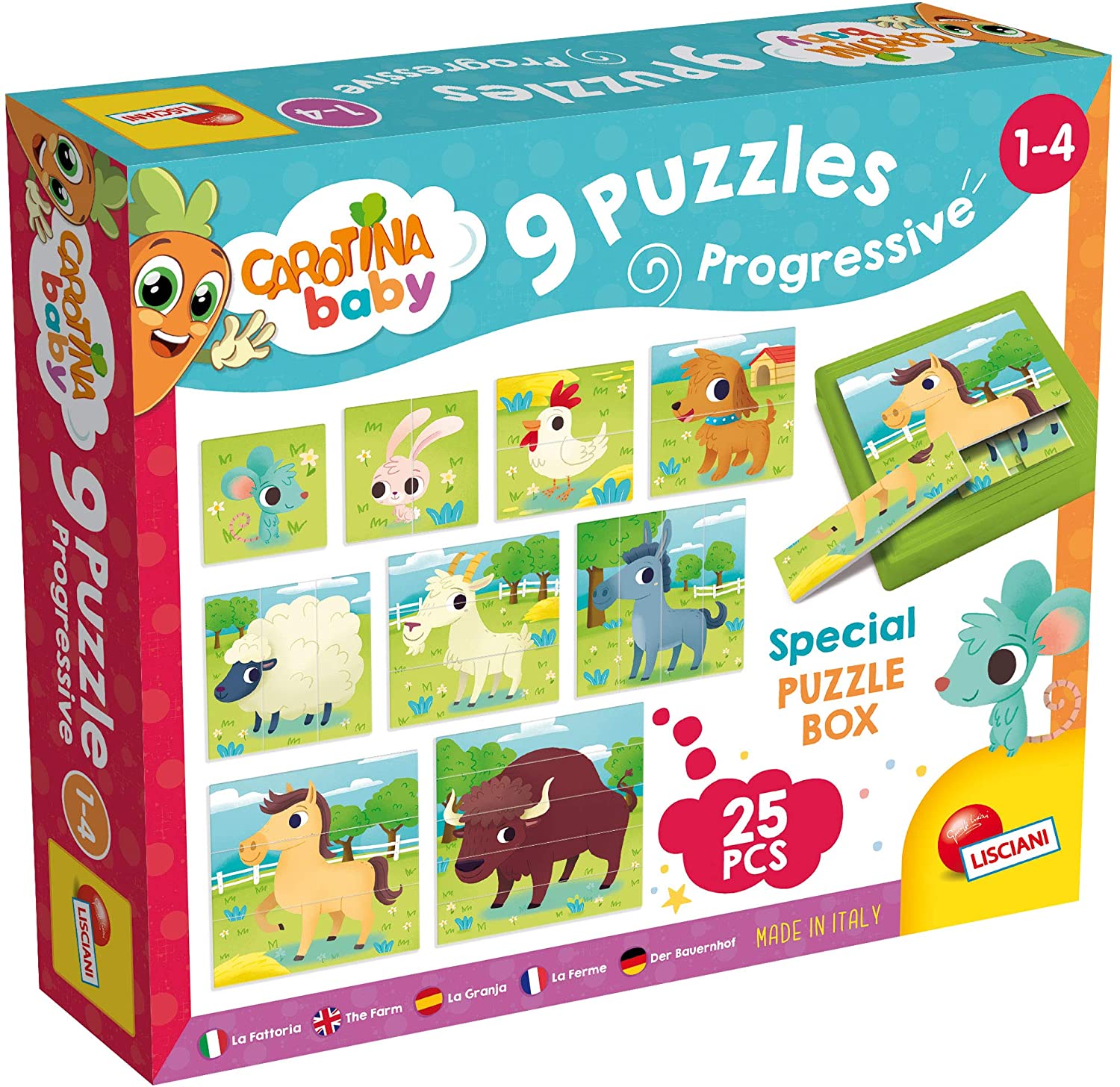 9 PUZZLES PROGRESSIVE - THE FARM 1Y+ 9 PUZZLES PROGRESSIVE - THE FARM 1Y+