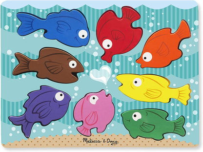 Melissa & Doug WOODEN PUZZLE COLORFUL FISH 2Y+ - BambiniJO | Buy Online | Jordan