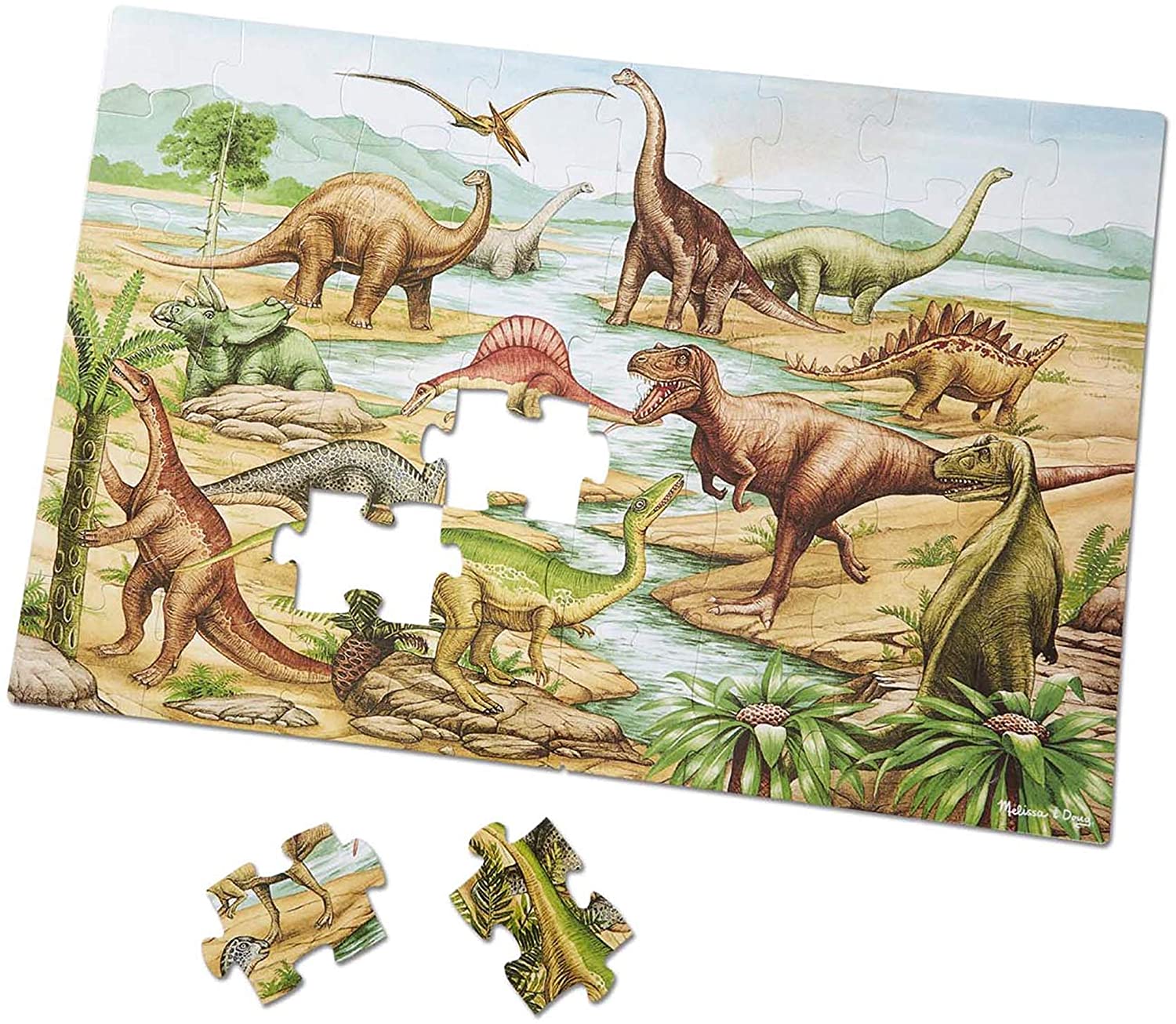 Melissa & Doug DINOSAURS FLOOR | 48 PC Melissa & Doug DINOSAURS FLOOR | 48 PC