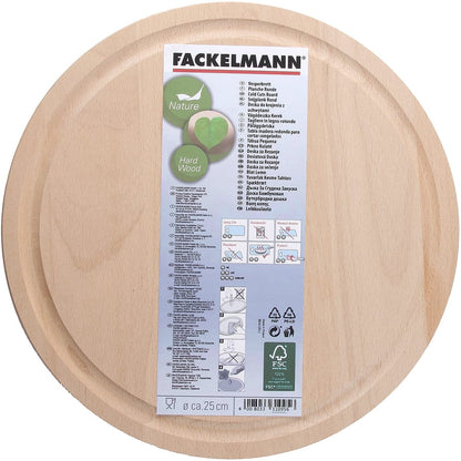 Fackelmann - Cold Cuts Board, Beech, Ø240 mm