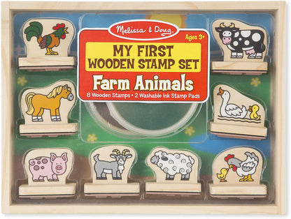 Melissa & Doug Wooden Stamp Set - Farm Animals - BambiniJO | Buy Online | Jordan