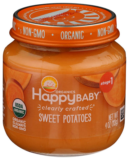 Organic Clearly Crafted Sweet Potatoes Puree 113g -  4 Months + - BambiniJO