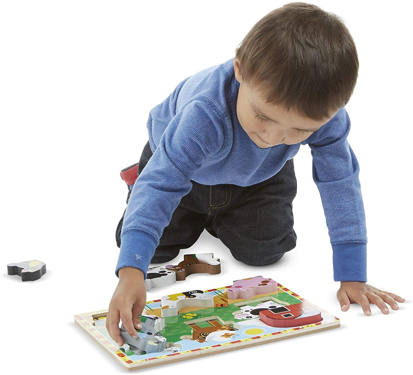 Melissa & Doug FARM chunky puzzle - Fresh Start - BambiniJO | Buy Online | Jordan