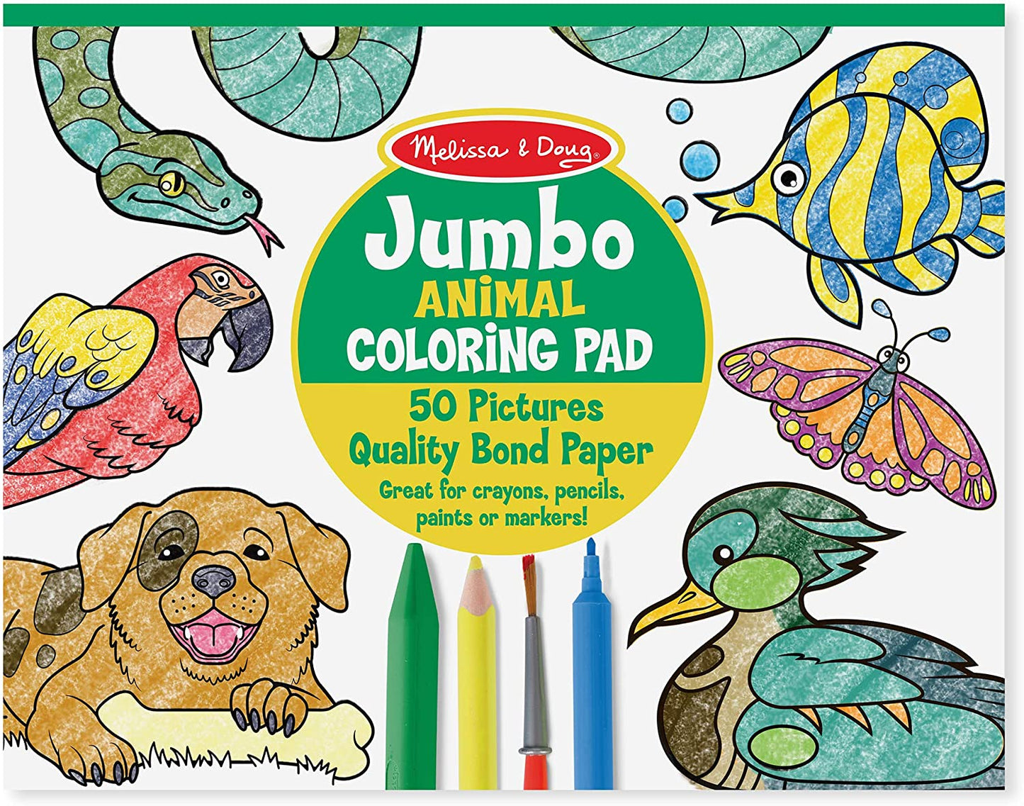 Melissa & Doug Jumbo ANIMAL Coloring Pad - BambiniJO | Buy Online | Jordan