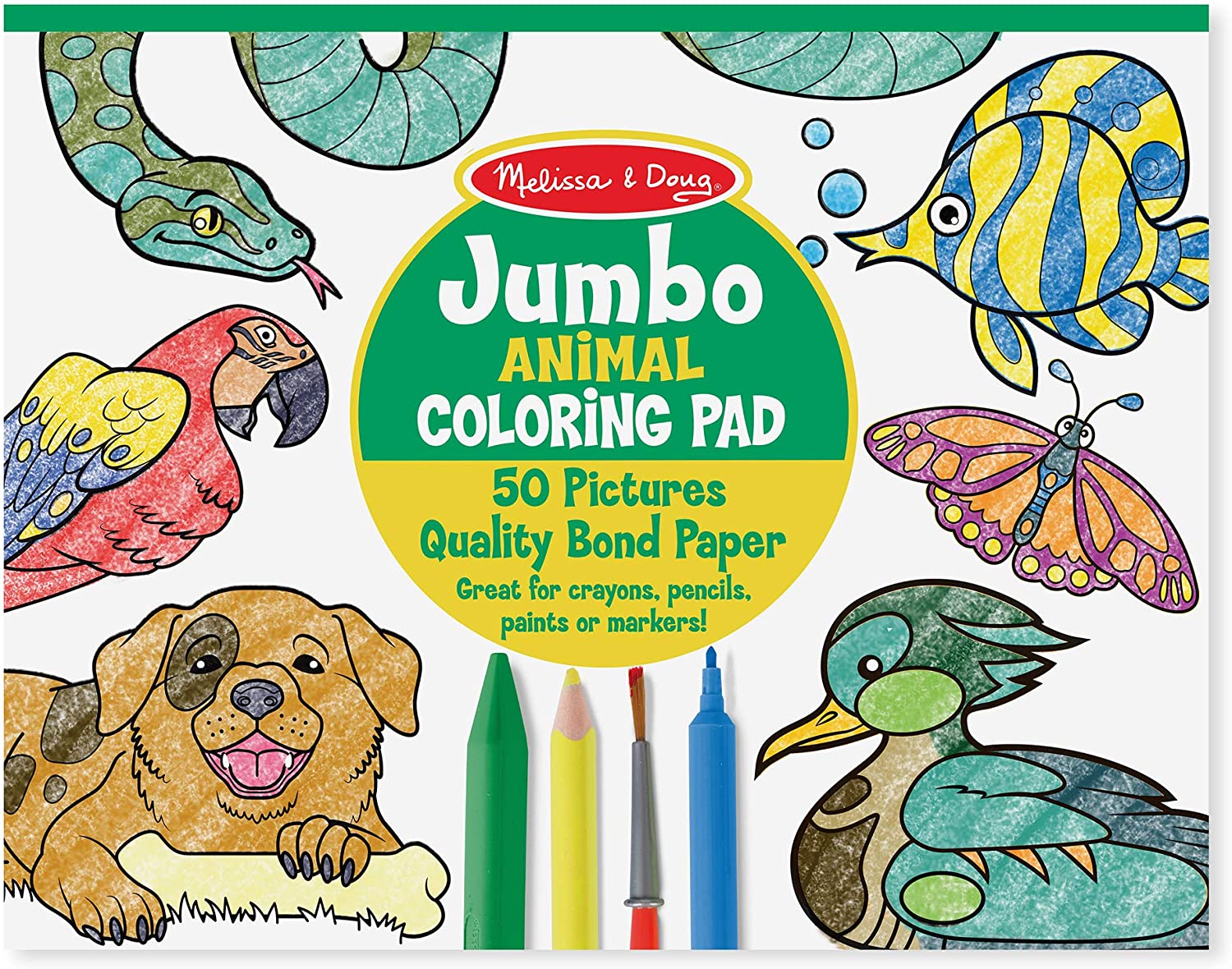 Melissa & Doug Jumbo ANIMAL Coloring Pad Melissa & Doug Jumbo ANIMAL Coloring Pad