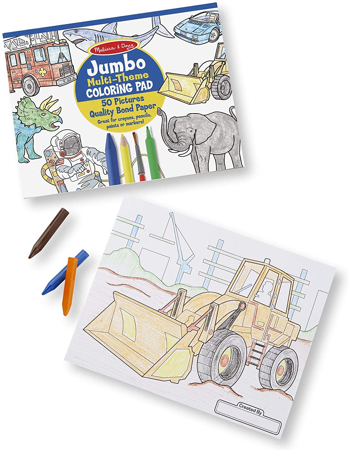 Melissa & Doug JUMBO COLORING PAD - BLUE (11 X 14) Melissa & Doug JUMBO COLORING PAD - BLUE (11 X 14)