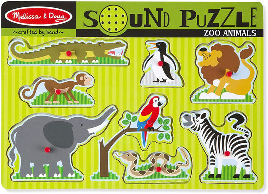 Melissa & Doug SOUND PUZZLE - ZOO ANIMALS - BambiniJO | Buy Online | Jordan
