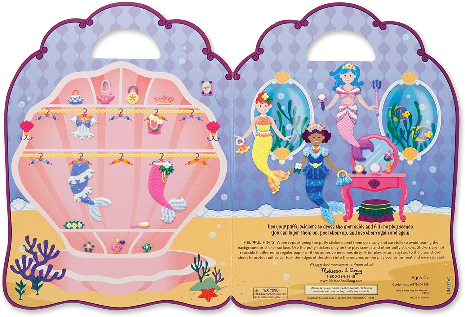 Melissa & Doug PUFFY STICKER PLAY SET - MERMAID Melissa & Doug PUFFY STICKER PLAY SET - MERMAID