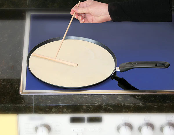 Fackelmann - Crepe Pan With Spreader, Coating, Ø250 mm (Black) Fackelmann - Crepe Pan With Spreader, Coating, Ø250 mm (Black)