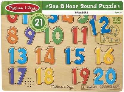 Melissa & Doug See & Hear Sound Puzzle - NUMBERS - BambiniJO | Buy Online | Jordan