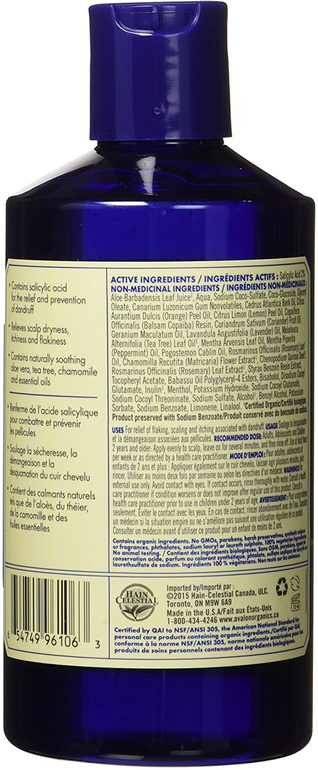 Avalon Organics - Anti-Dandruff Itch & Flake Shampoo 414ml - BambiniJO | Buy Online | Jordan