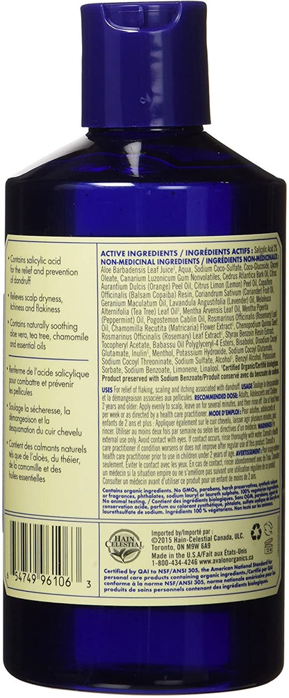 Avalon Organics - Anti-Dandruff Itch & Flake Shampoo 414ml - BambiniJO | Buy Online | Jordan