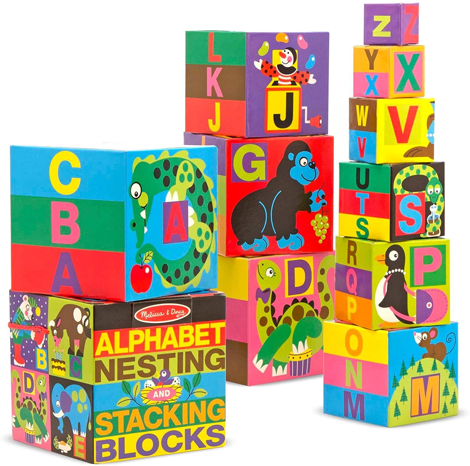 Melissa & Doug ALPHABET NESTING AND STACKING BLOCKS Melissa & Doug ALPHABET NESTING AND STACKING BLOCKS