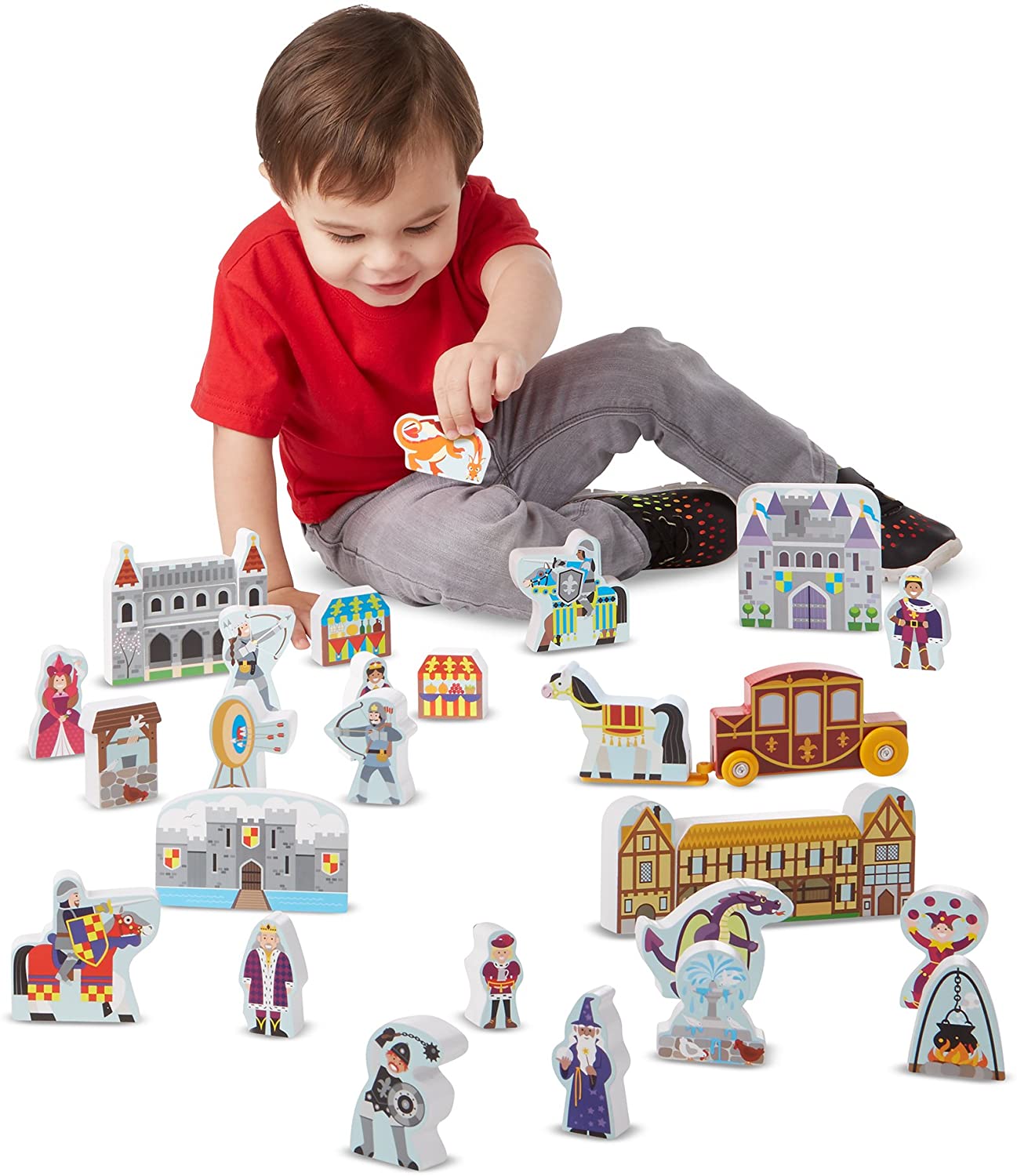 Melissa & Doug - WOODEN CASTLE PLAY SET - BambiniJO | Buy Online | Jordan