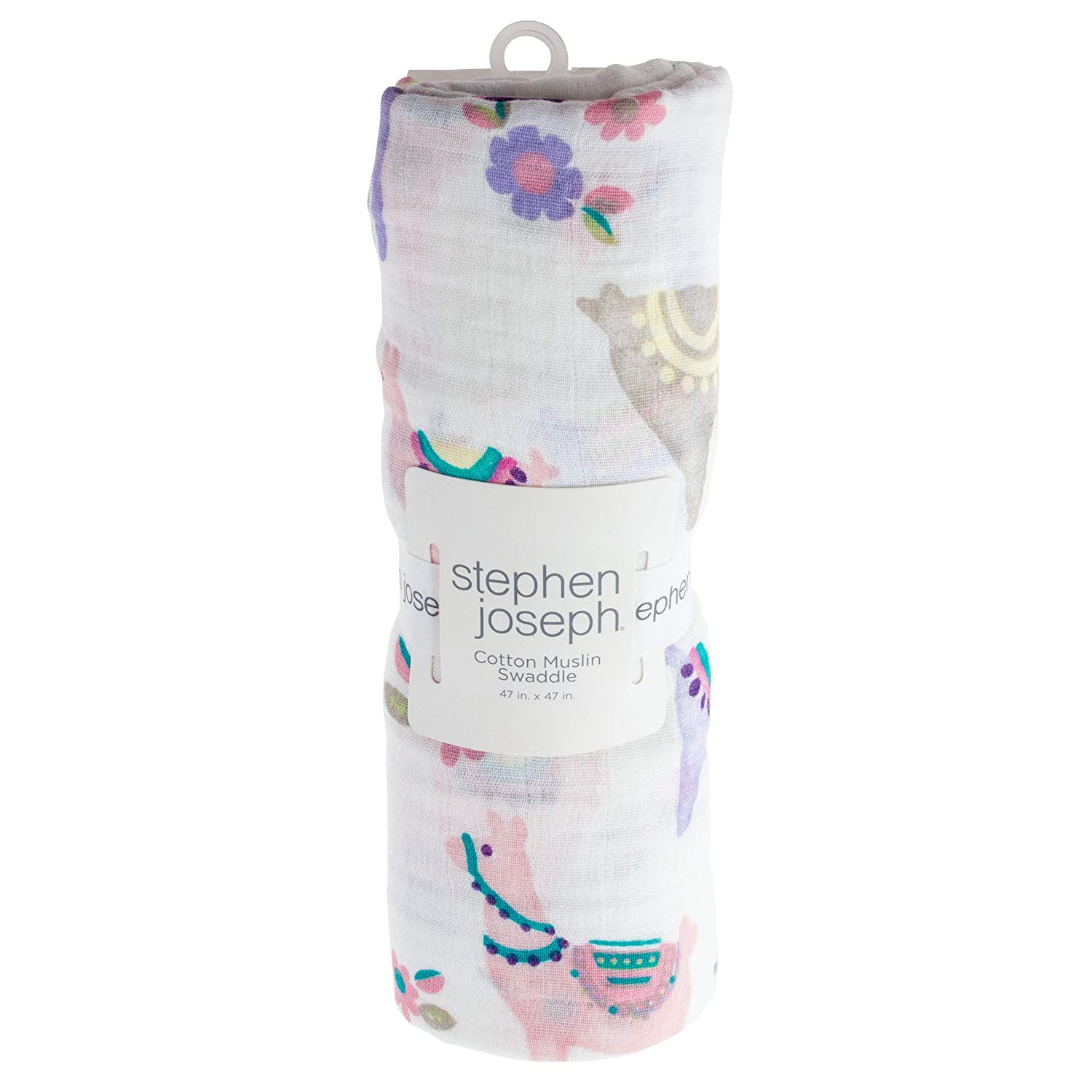 Stephen Joseph - Muslin Swaddle Blanket - Llama Stephen Joseph - Muslin Swaddle Blanket - Llama