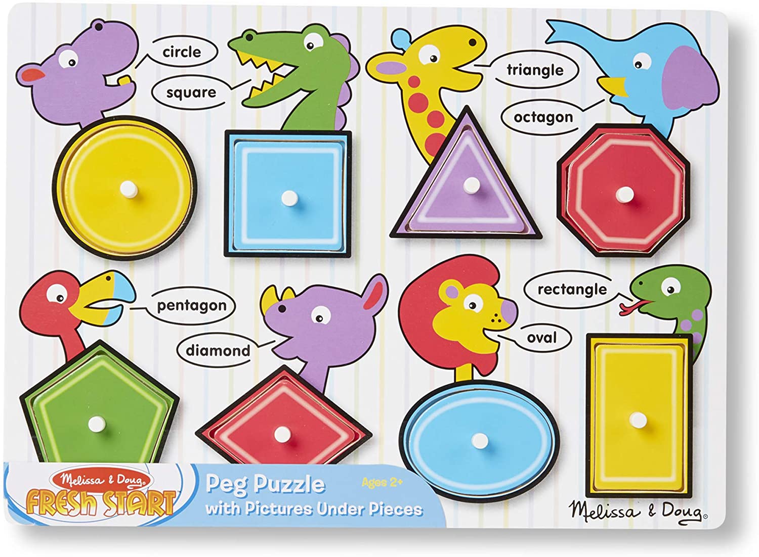Melissa & Doug SHAPES Peg Puzzle 2Y+ - BambiniJO | Buy Online | Jordan