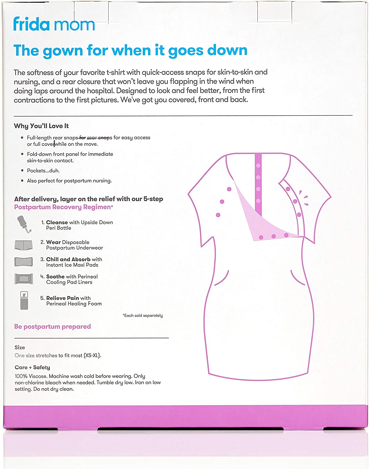 Frida Mom - Nursing and Delivery Gown Frida Mom - Nursing and Delivery Gown