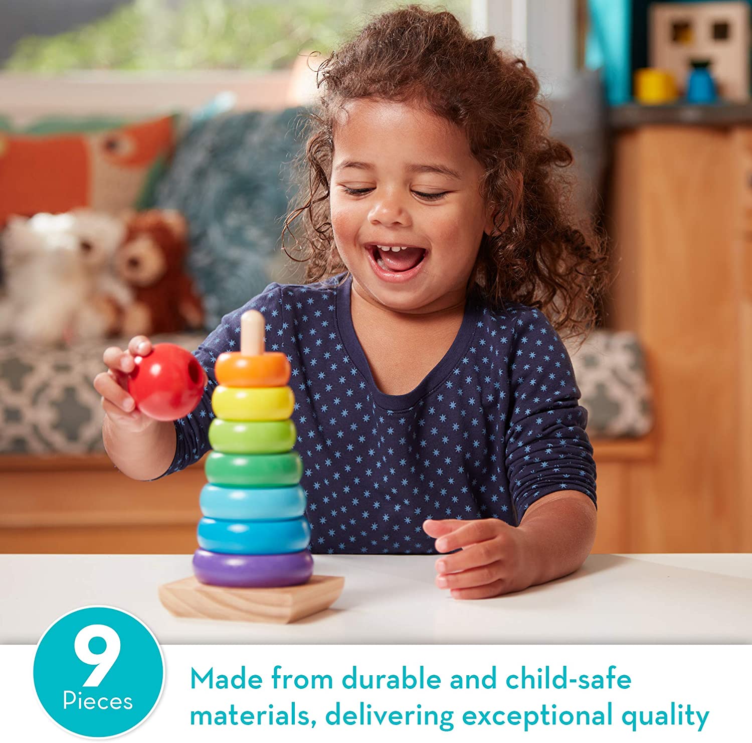 Melissa & Doug Rainbow Stacker 18m+ Melissa & Doug Rainbow Stacker 18m+
