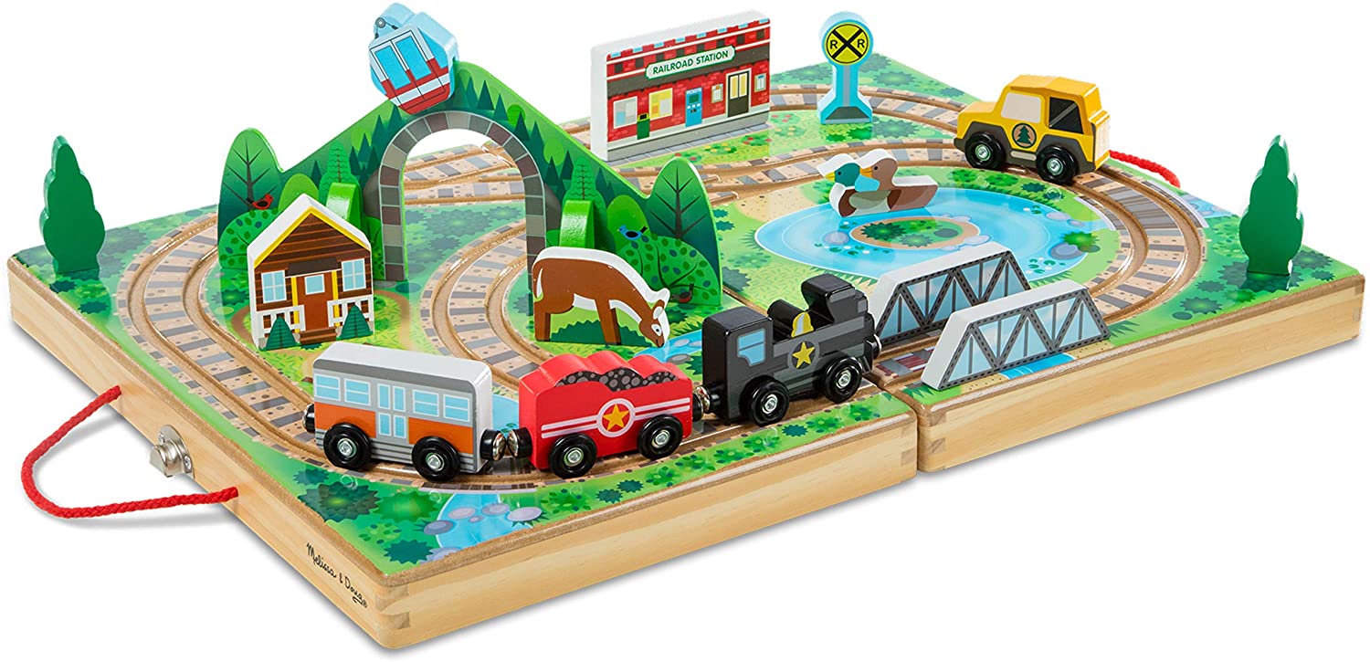 Melissa & Doug TAKE-ALONG RAILROAD Melissa & Doug TAKE-ALONG RAILROAD