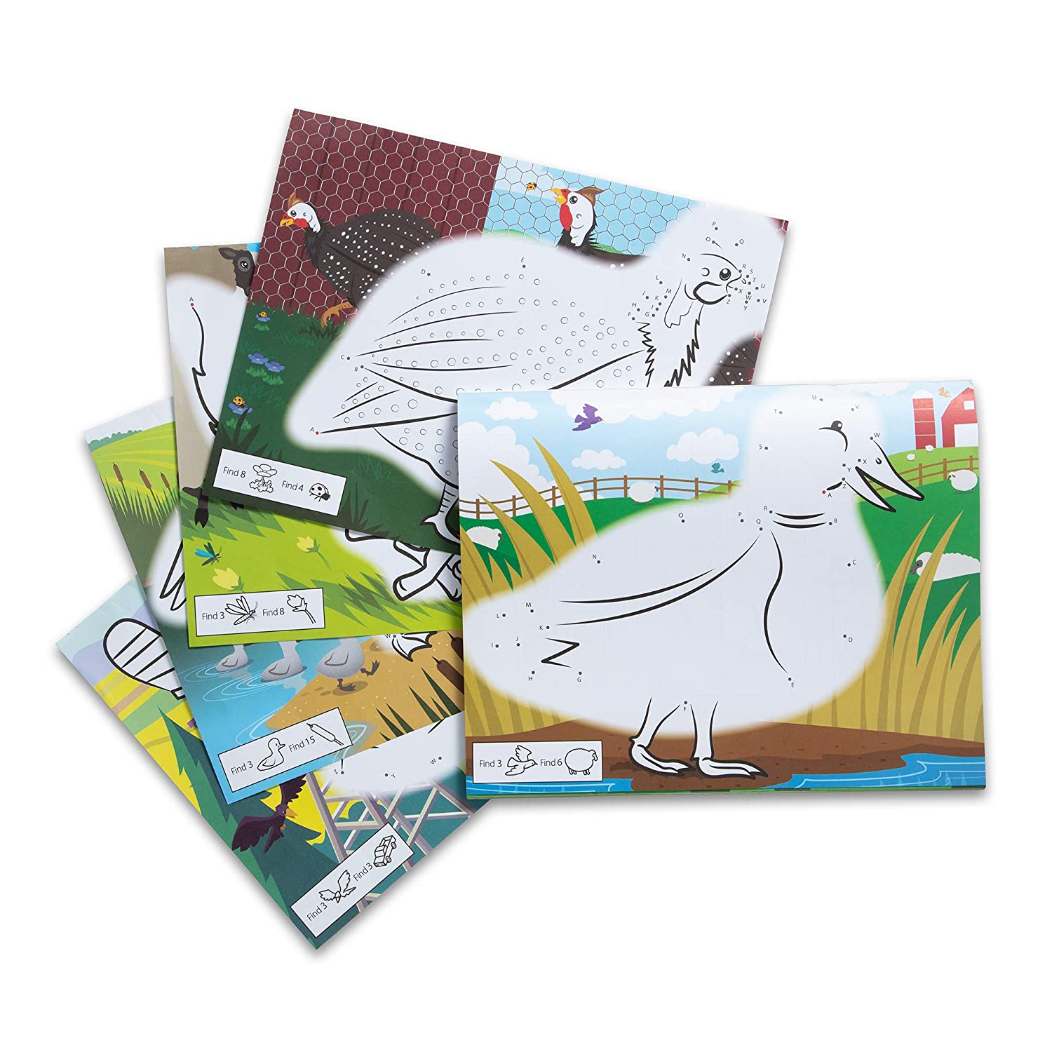 Melissa & Doug ABC DOT-TO-DOT COLORING PAD - FARM Melissa & Doug ABC DOT-TO-DOT COLORING PAD - FARM