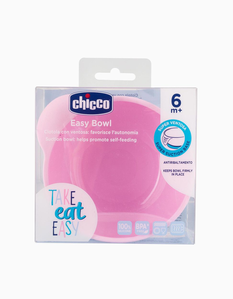 Chicco - Silicone Suction Bowl 6m+ Chicco - Silicone Suction Bowl 6m+