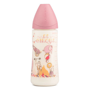 Suavinex - Anatomical Bottle 360ml - Pink Circus "Teat 2L Dense Flow" 6m+ - BambiniJO | Buy Online | Jordan