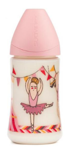 Suavinex - Anatomical Bottle 270ml - Ballerina "Teat 1M Medium Flow" 0-6M - BambiniJO | Buy Online | Jordan