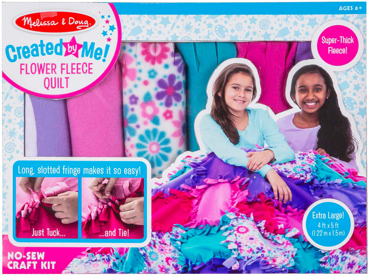 Melissa & Doug CREATED BY ME - FLOWER FLEECE QUILT Melissa & Doug CREATED BY ME - FLOWER FLEECE QUILT