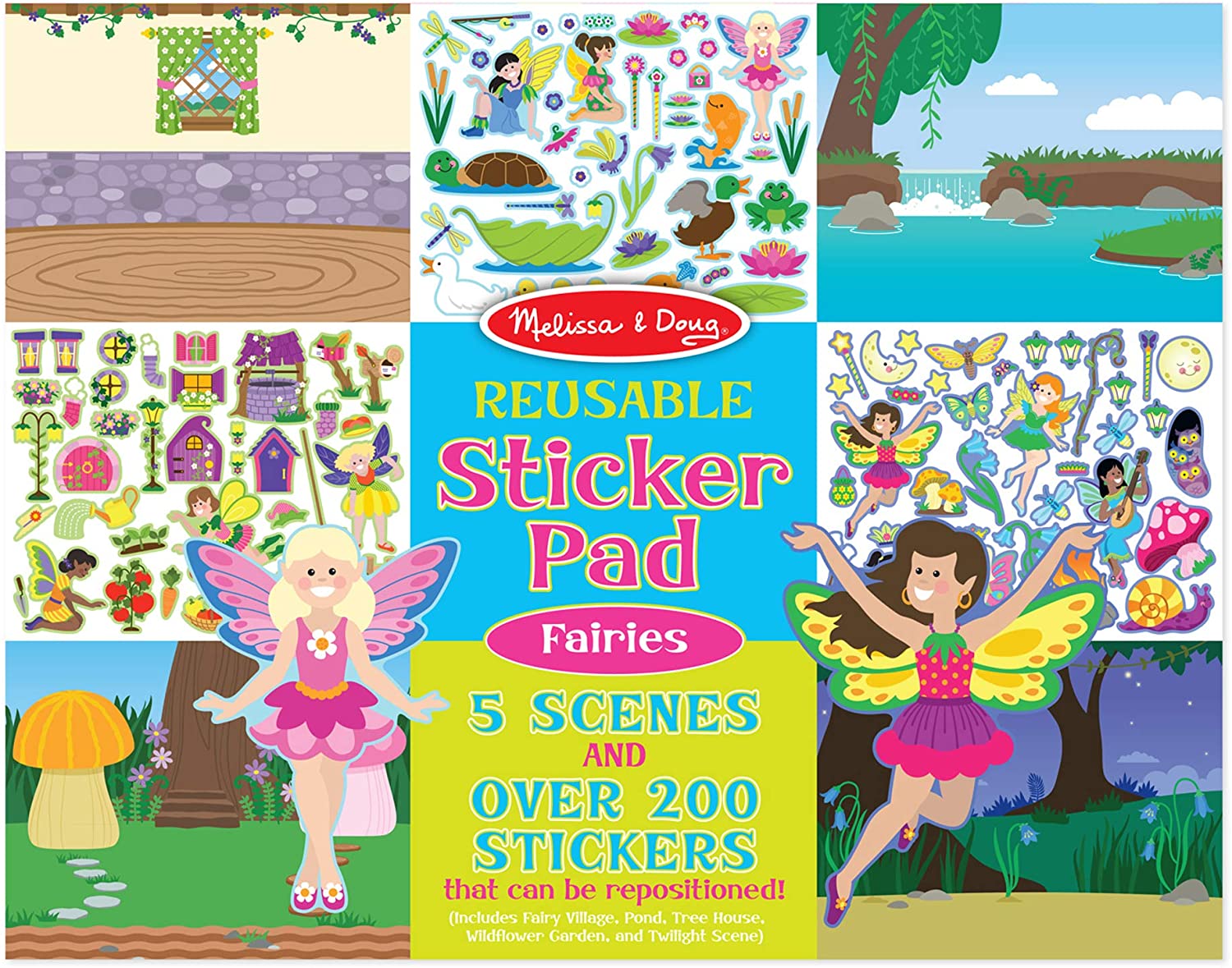 Melissa & Doug REUSABLE STICKER PAD - FAIRIES Melissa & Doug REUSABLE STICKER PAD - FAIRIES