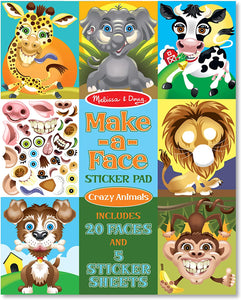 Melissa & Doug MAKE-A-FACE STICKER PAD - CRAZY ANIMALS - BambiniJO | Buy Online | Jordan