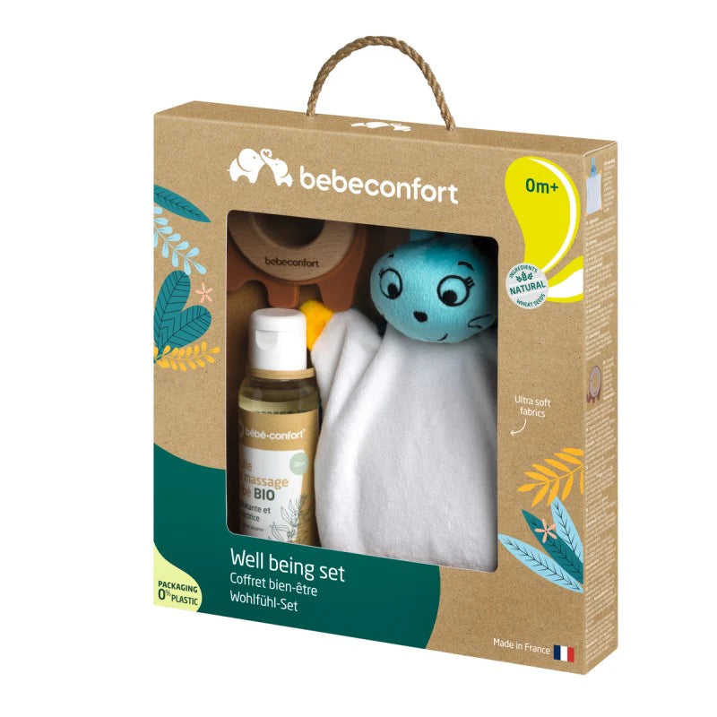 Bebe Confort - Well-Being Set | Heat Cushion, Baby Oil, Teething Toy
