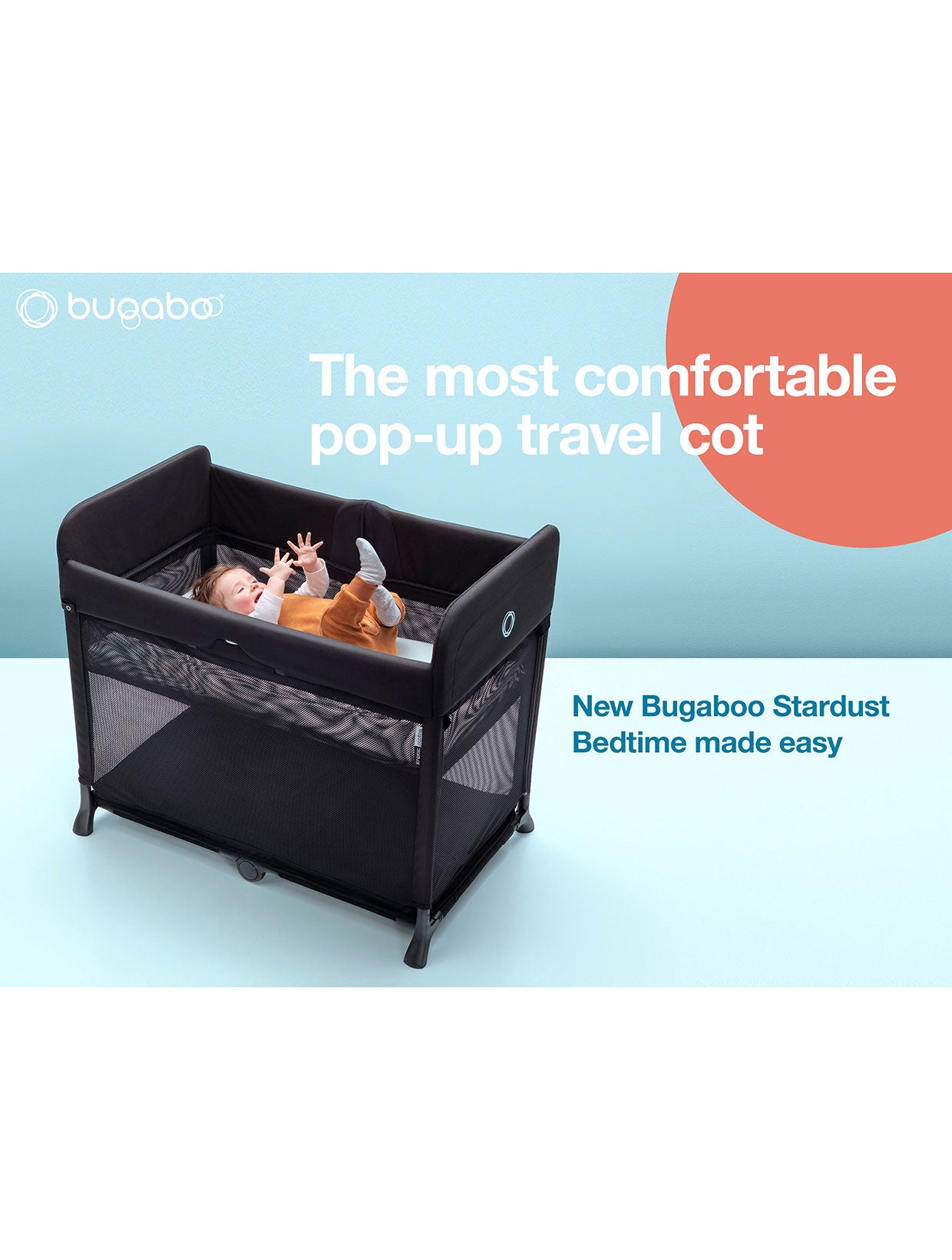 Bugaboo - Travel Crib Stardust Grey Melange