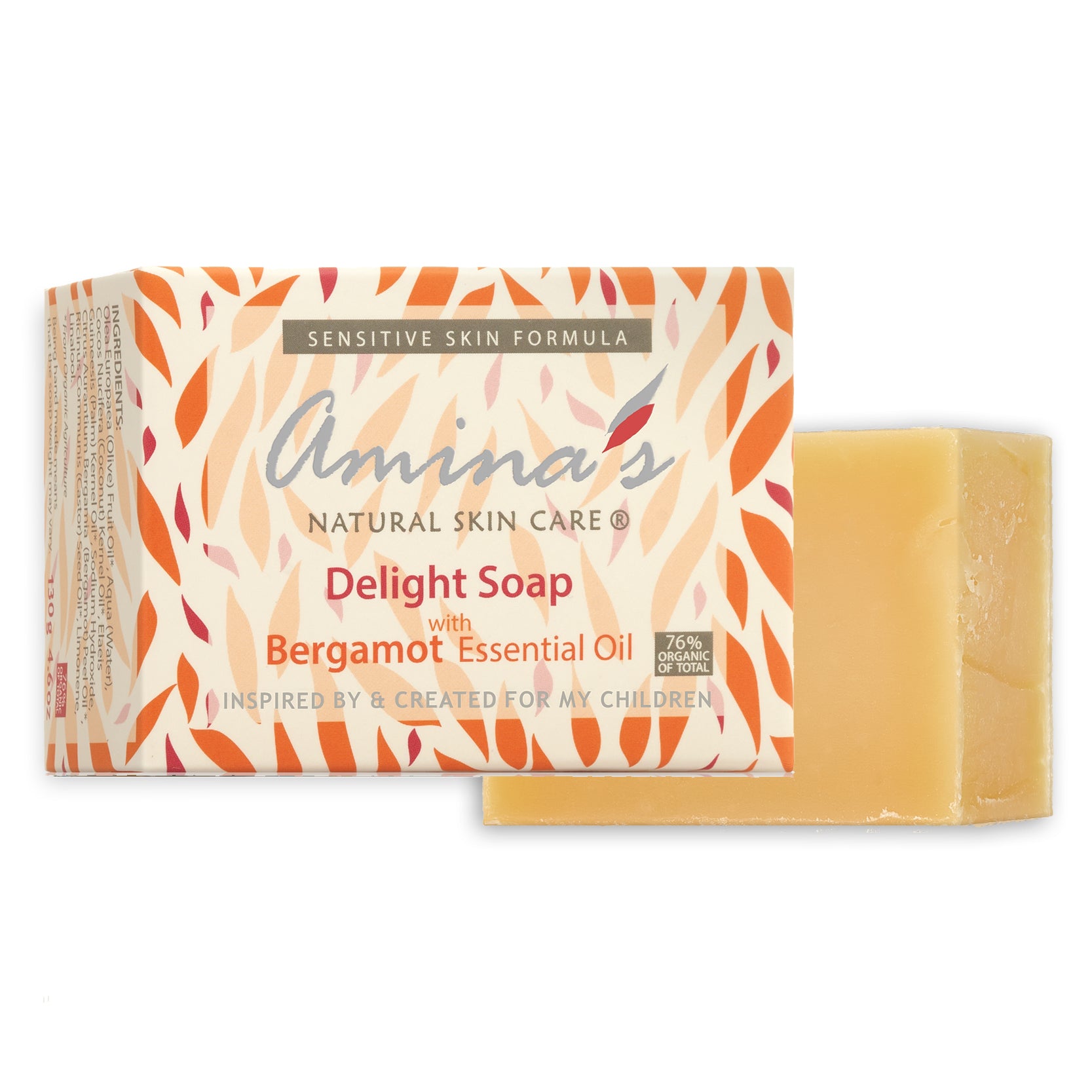 Amina's Organic Delight Soap, Cold Process Soap, 130g - BambiniJO | Buy Online | Jordan