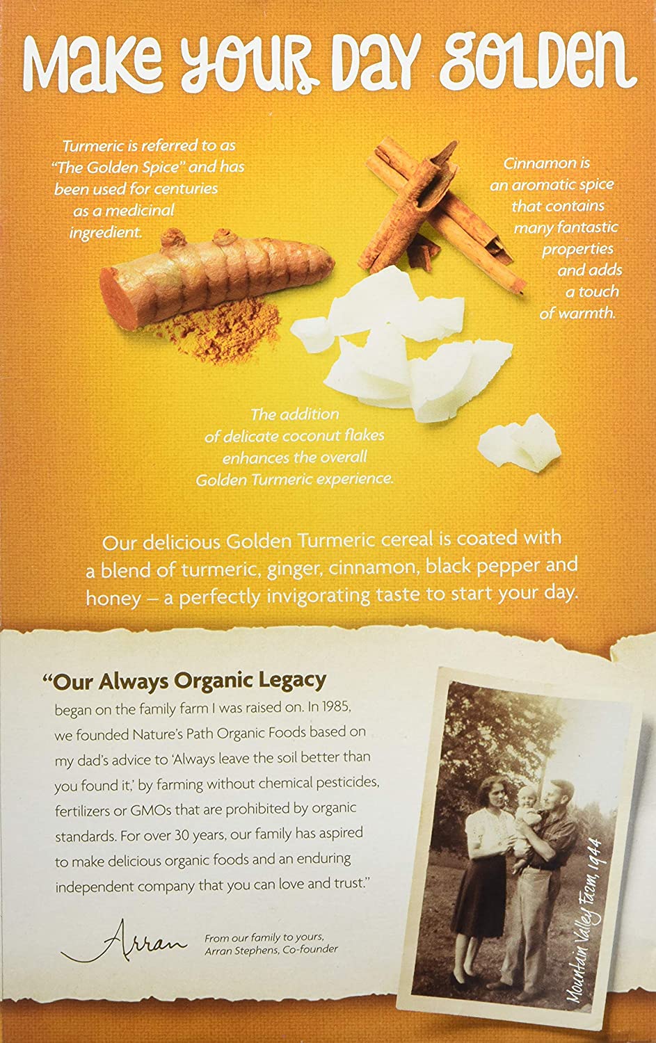 Organic Golden Turmeric Cereal (300G) - BambiniJO