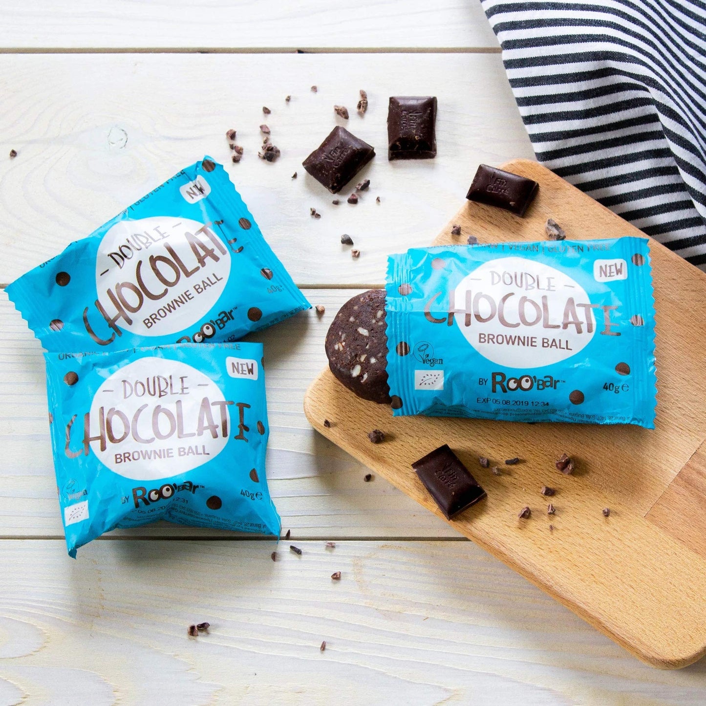 Organic Gluten Free Double Chocolate Brownie Ball 40g